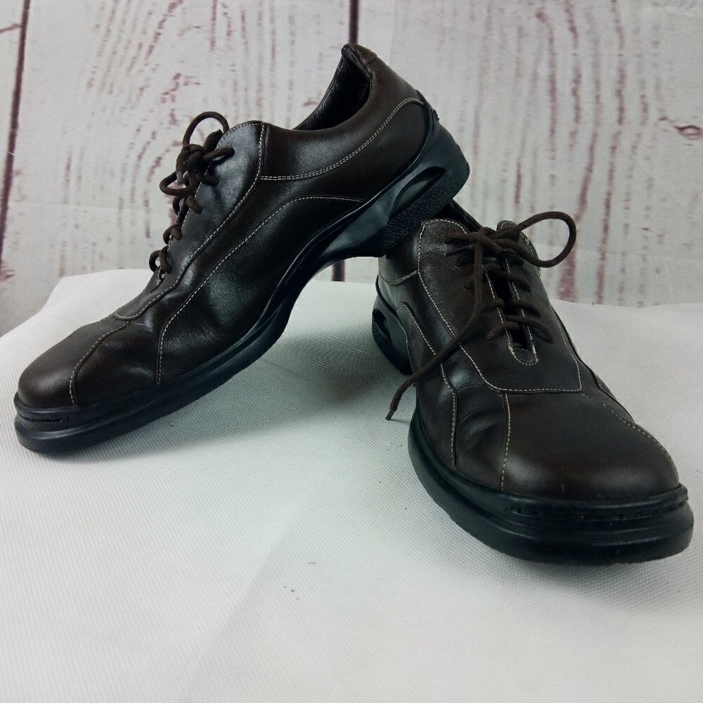 Cole Haan Air Men's Brown Leather Round Toe Stitched Oxford Shoes Size 1…